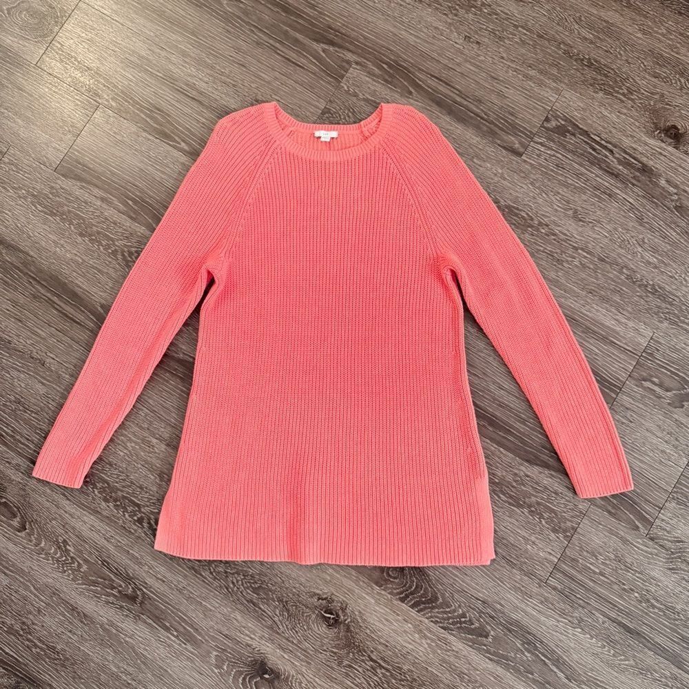 J. Jill Cotton Blend Sweater Tunic Dress